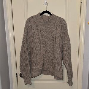 Universal Thread Beige Cable Knit Sweater